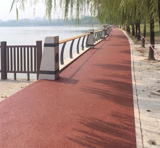 彩色透水混凝土路面